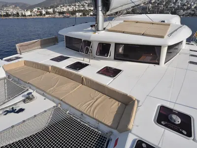 Paluko, a Lagoon 421 catamaran at Bodrum, Turkey