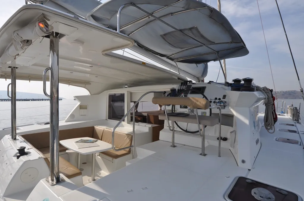 Paluko, a Lagoon 421 catamaran at Bodrum, Turkey