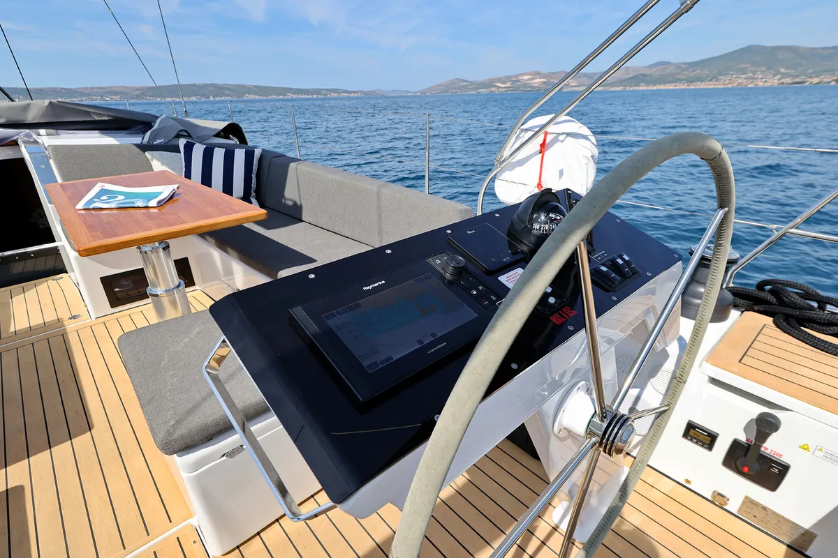 Amber - OW, a Hanse 510 sailboat at Grad Kaštela, Croatia