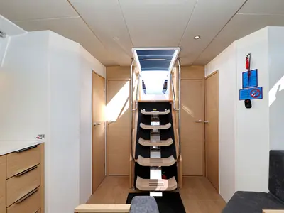 Salon of Hanse 510, a sailboat at Kaštela, Croatia