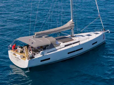 Amber - OW, a Hanse 510 sailboat at Grad Kaštela, Croatia
