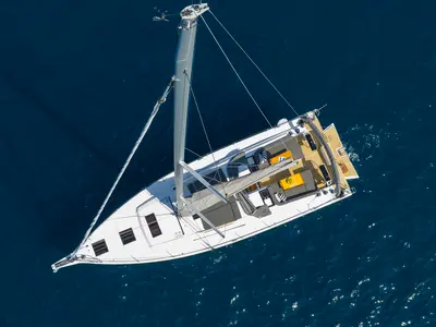 Amber - OW, a Hanse 510 sailboat at Grad Kaštela, Croatia