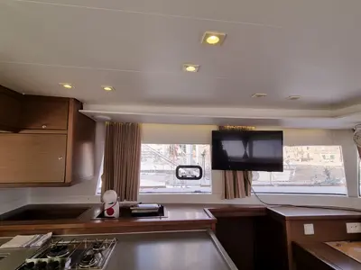 Galley of SAMOGON, a Lagoon 450 Fly catamaran at Rogač, Croatia