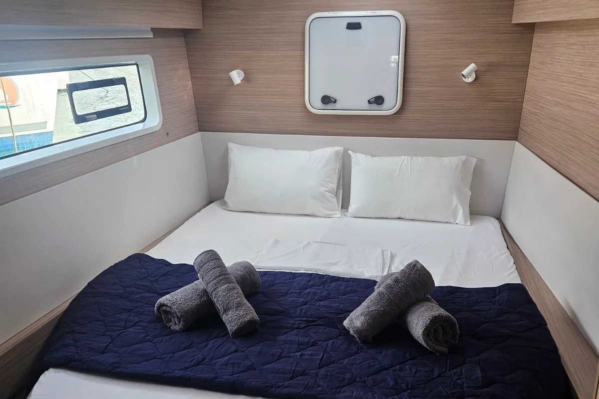 Cabin on Aelia, a Lagoon 43 catamaran at Volos Municipality, Greece