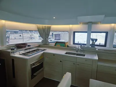 Galley of Aelia, a Lagoon 43 catamaran at Volos Municipality, Greece