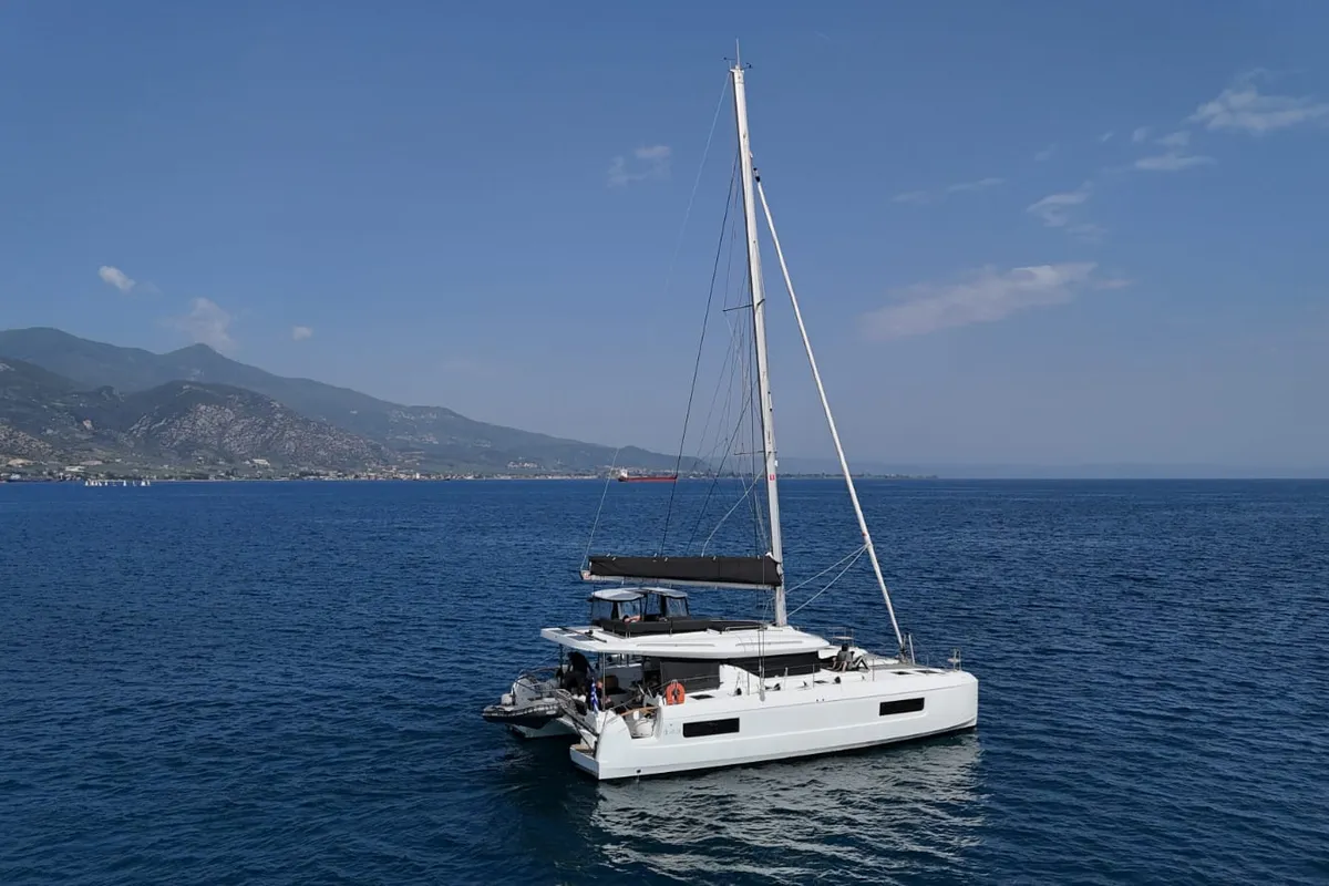 Aelia, a Lagoon 43 catamaran at Volos Municipality, Greece