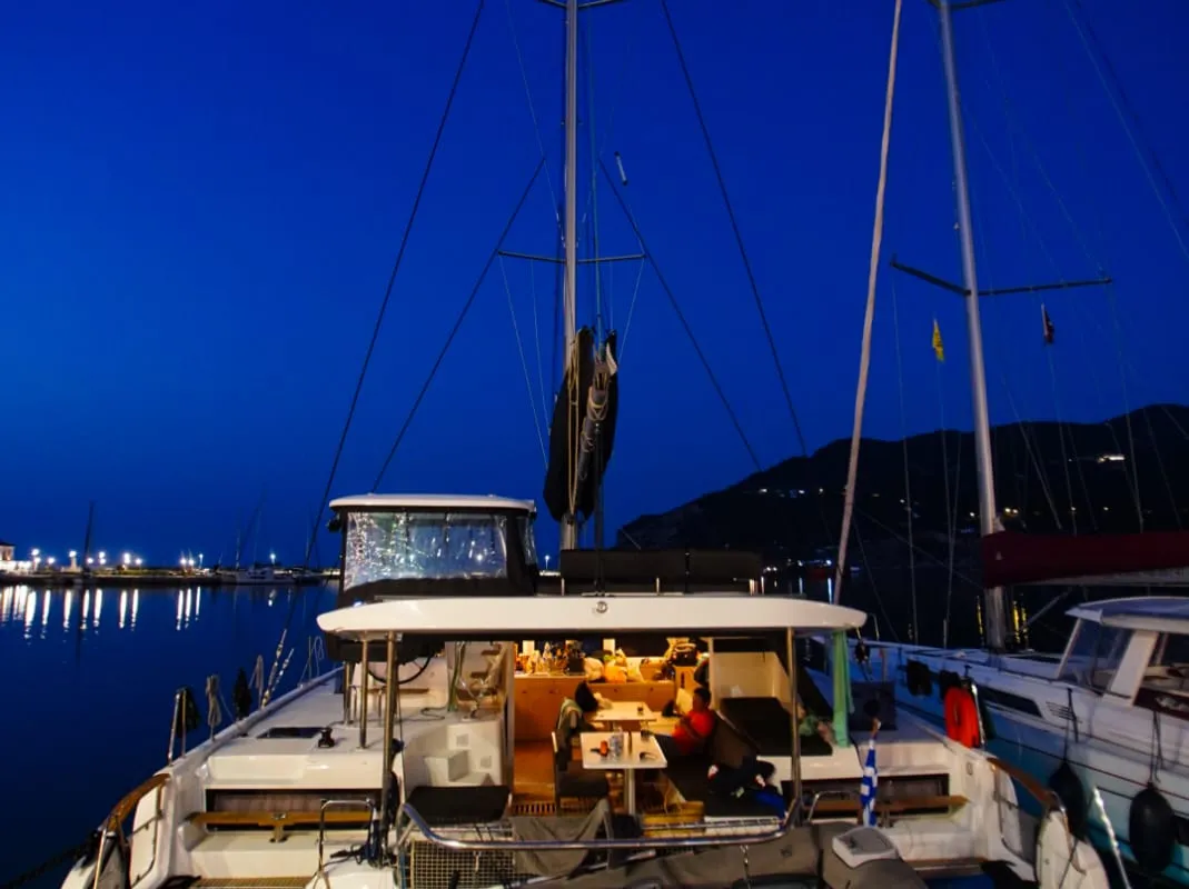 Aelia, a Lagoon 43 catamaran at Volos Municipality, Greece