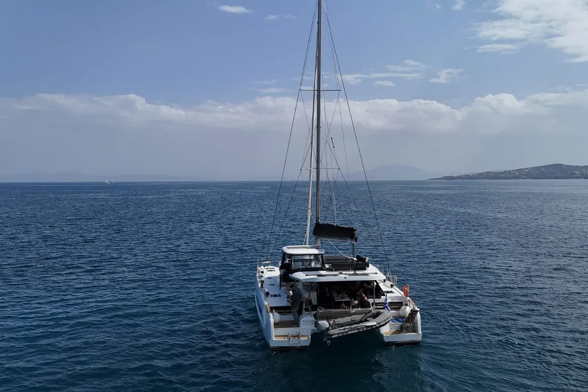 Aelia, a Lagoon 43 catamaran at Volos Municipality, Greece