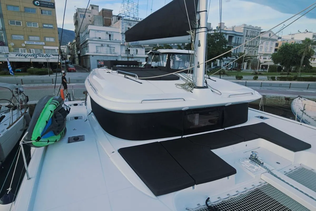 Aelia, a Lagoon 43 catamaran at Volos Municipality, Greece