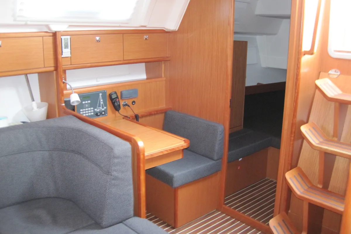 Vittoria, a Bavaria Cruiser 41 sailboat at Capo d'Orlando, Italy