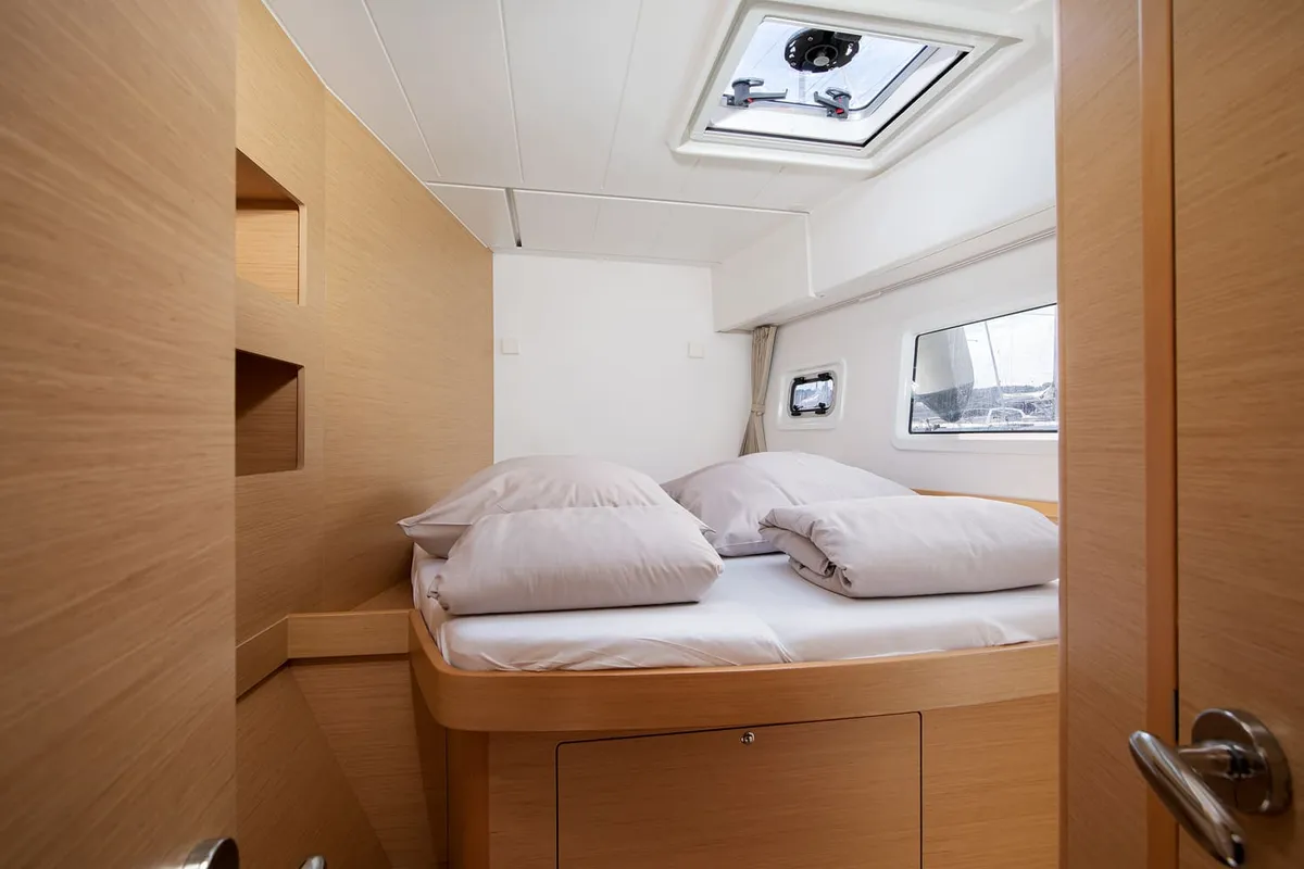 Cabin on Mare Solero, a Lagoon 42 catamaran at Općina Medulin, Croatia