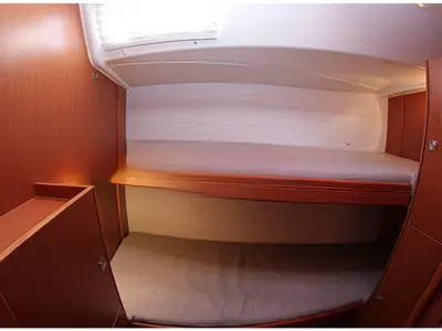 Cabin on Pevero, a Bavaria Cruiser 51 sailboat at Olbia, Italy