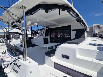 Deck of Best Elli, a Lagoon 42 catamaran at Split, Croatia
