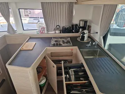 Galley of Best Elli, a Lagoon 42 catamaran at Split, Croatia