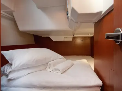 Cabin on Anima Maris III, a Beneteau Oceanis 38.1 sailboat at Split, Croatia
