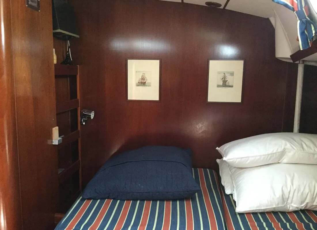 Cabin on Tetina, a Beneteau 50 sailboat at Municipal Unit of Lefkada, Greece