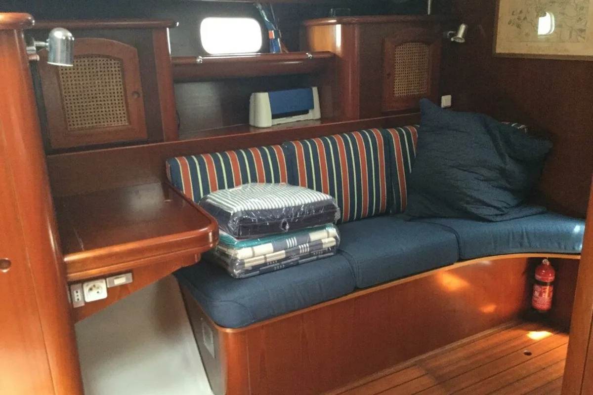Salon of Tetina, a Beneteau 50 sailboat at Municipal Unit of Lefkada, Greece