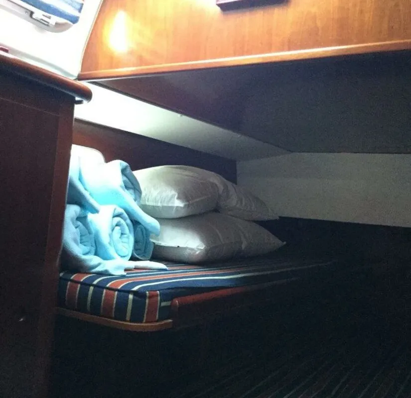 Cabin on Tetina, a Beneteau 50 sailboat at Municipal Unit of Lefkada, Greece