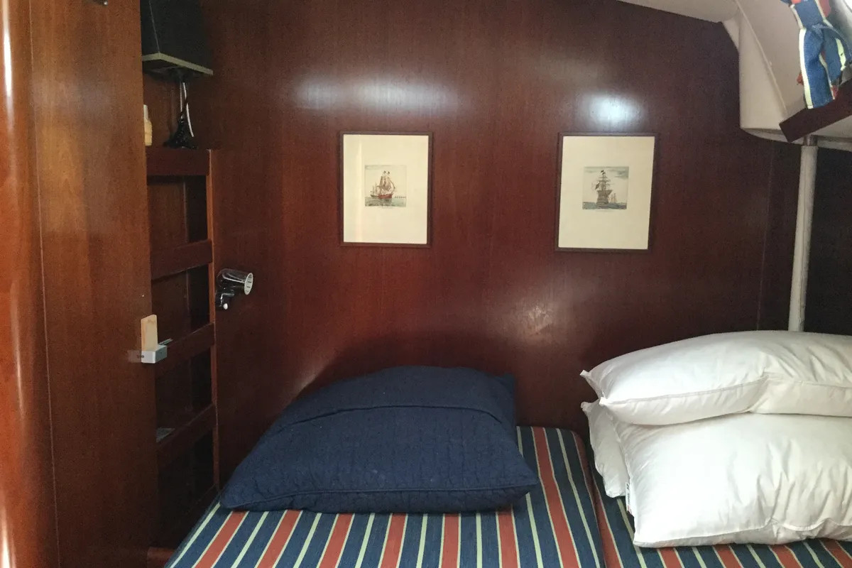 Cabin on Tetina, a Beneteau 50 sailboat at Municipal Unit of Lefkada, Greece