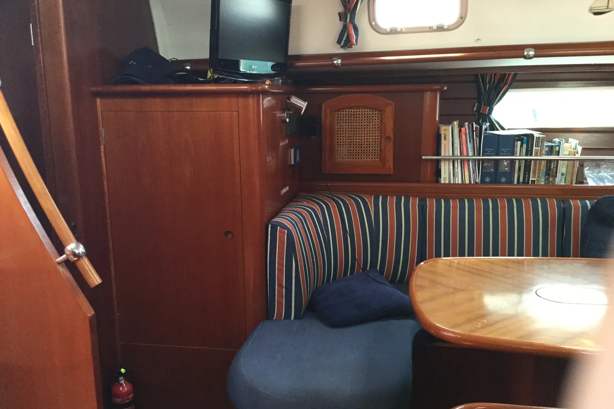 Salon of Tetina, a Beneteau 50 sailboat at Municipal Unit of Lefkada, Greece