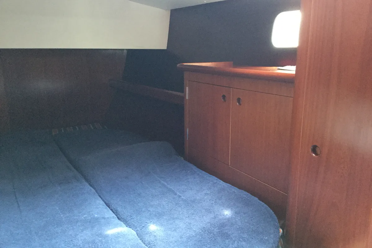 Cabin on Tetina, a Beneteau 50 sailboat at Municipal Unit of Lefkada, Greece