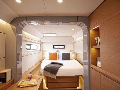 Cabin on Issa, a Excess 15 catamaran at Seget Donji, Croatia