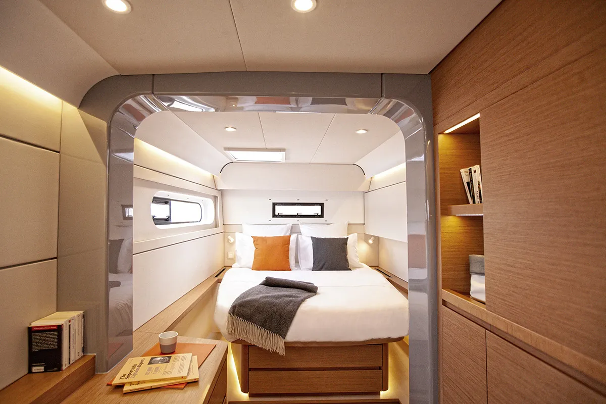 Cabin on Issa, a Excess 15 catamaran at Seget Donji, Croatia