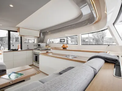 Salon of Issa, a Excess 15 catamaran at Seget Donji, Croatia