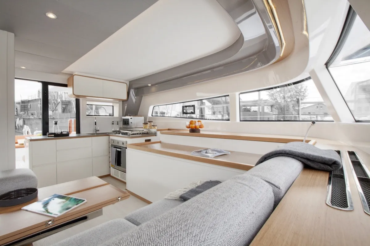 Salon of Issa, a Excess 15 catamaran at Seget Donji, Croatia