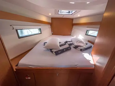 Cabin on Fräulein Nora, a Bavaria C42 sailboat at Grad Pula, Croatia