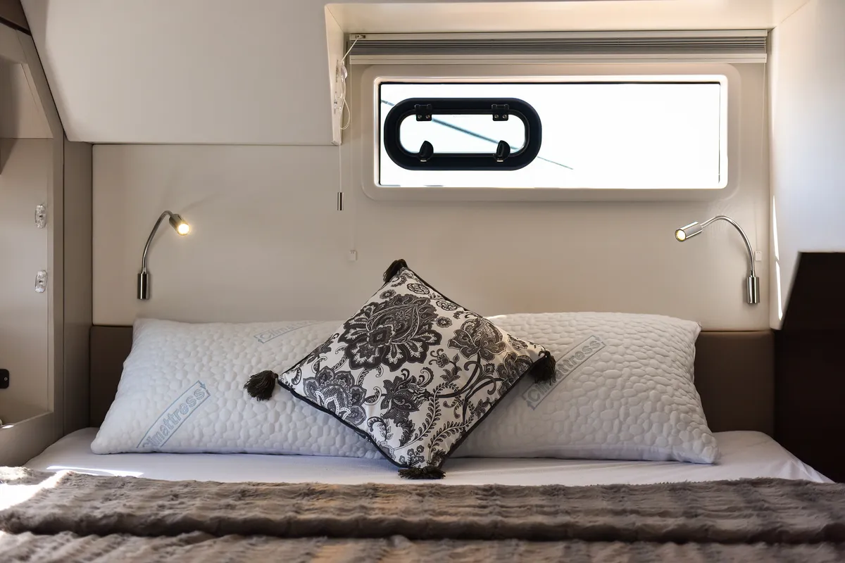 Cabin on DESTINY, a Bali 4.6 catamaran at Zadar, Croatia