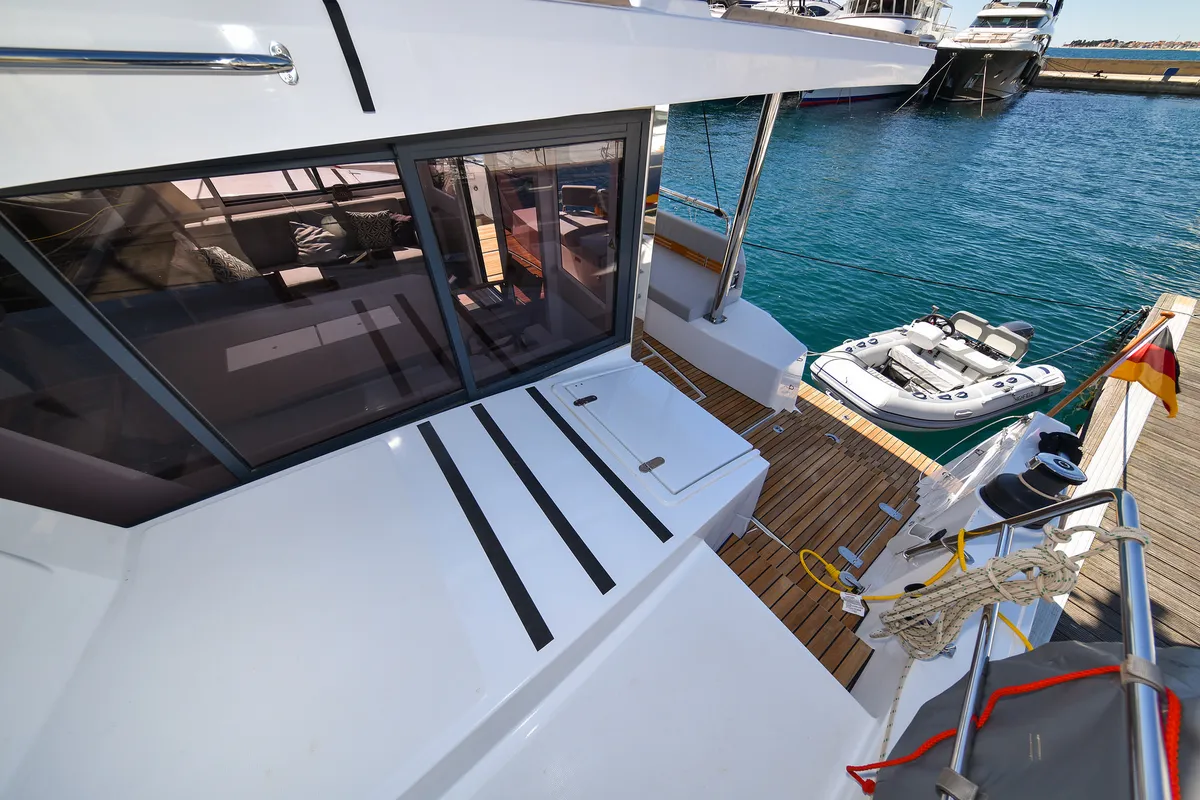 Exterior view of DESTINY, a Bali 4.6 catamaran at Zadar, Croatia
