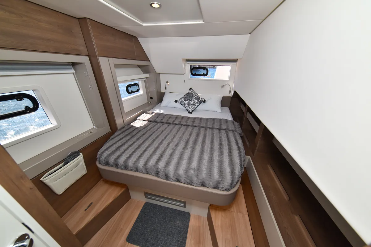 Cabin on DESTINY, a Bali 4.6 catamaran at Zadar, Croatia