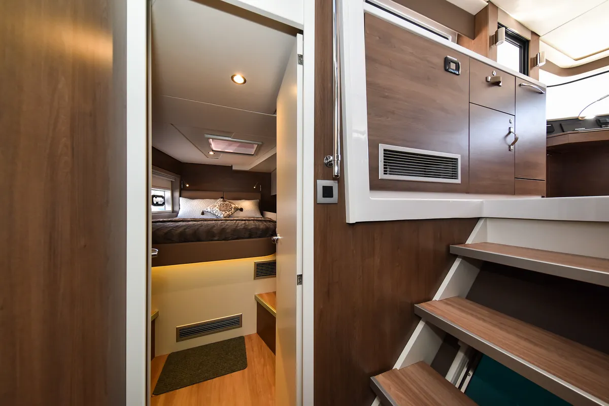 Cabin on DESTINY, a Bali 4.6 catamaran at Zadar, Croatia