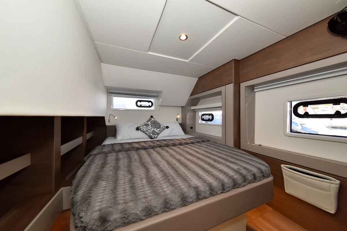 Cabin on DESTINY, a Bali 4.6 catamaran at Zadar, Croatia