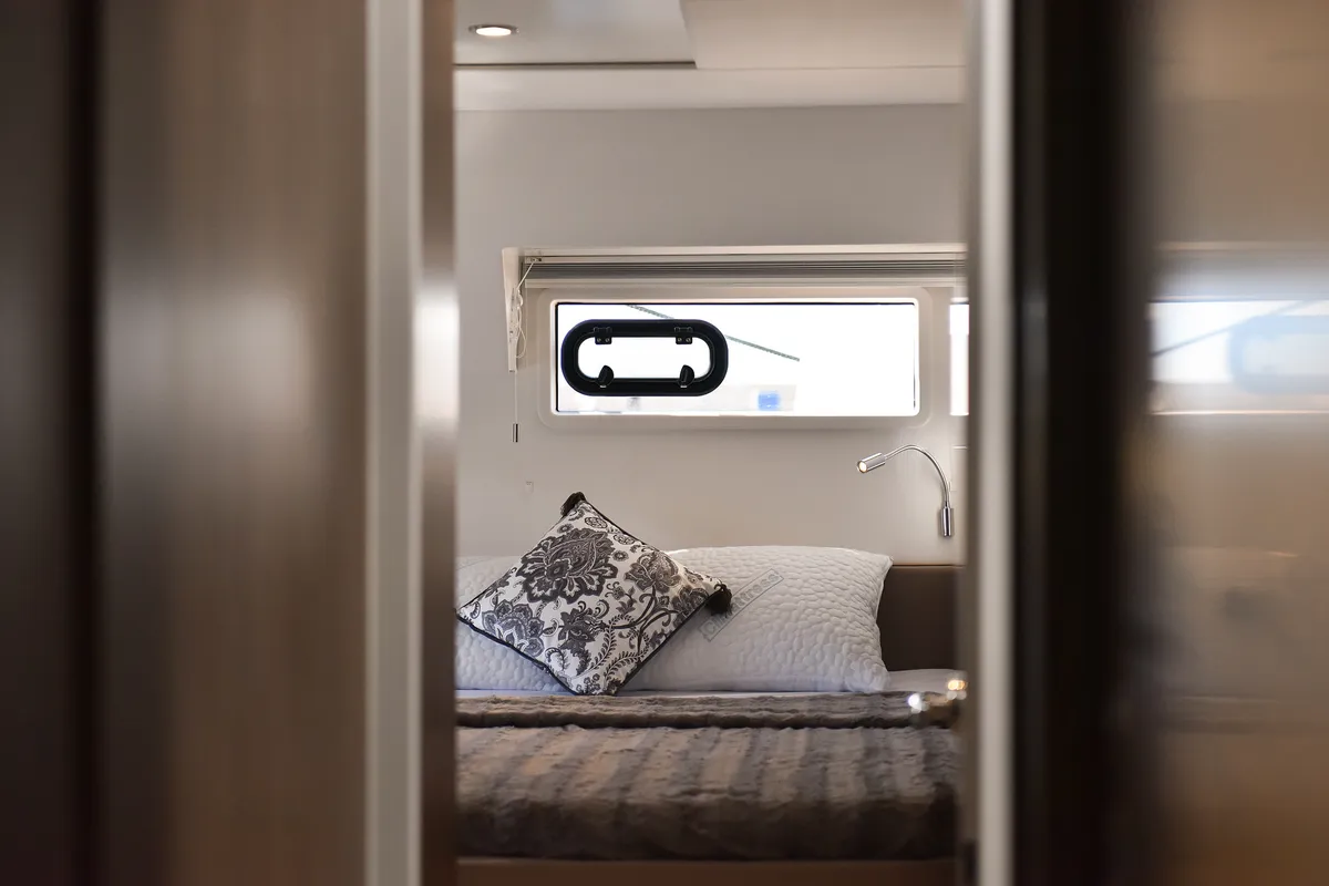 Cabin on DESTINY, a Bali 4.6 catamaran at Zadar, Croatia