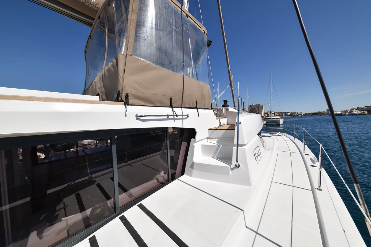 Exterior view of DESTINY, a Bali 4.6 catamaran at Zadar, Croatia