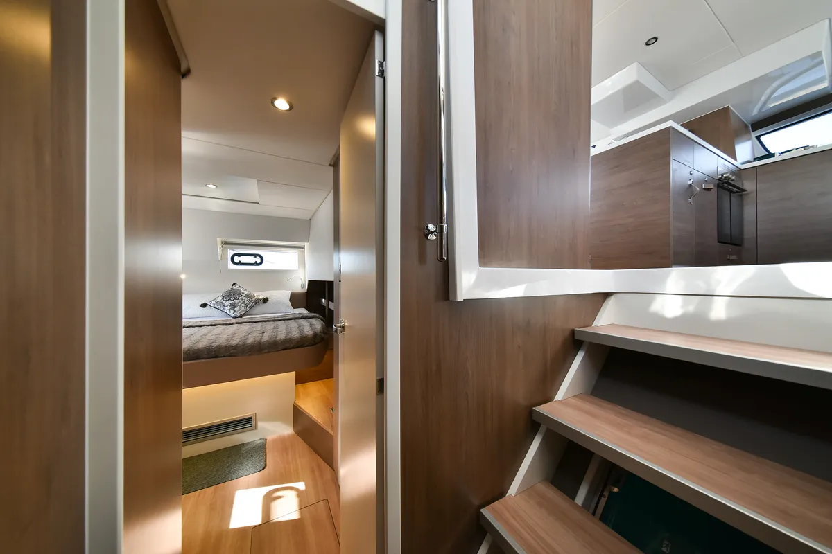 Cabin on DESTINY, a Bali 4.6 catamaran at Zadar, Croatia