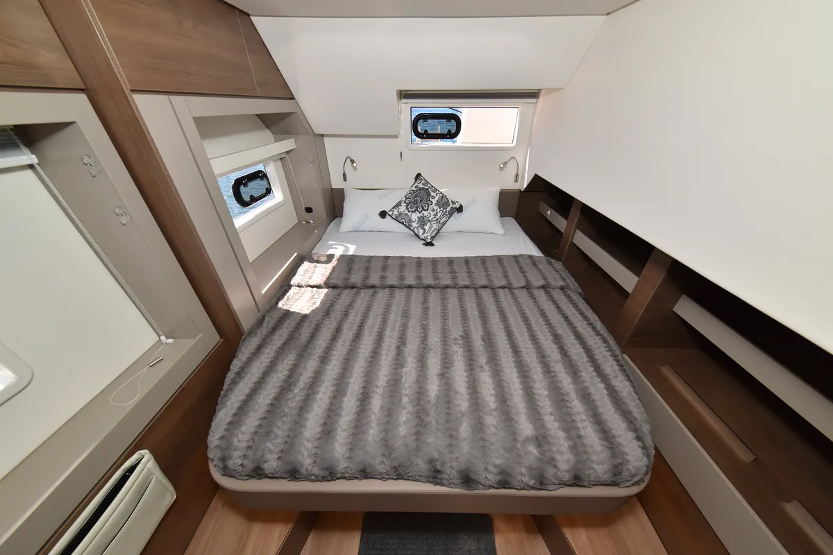 Cabin on DESTINY, a Bali 4.6 catamaran at Zadar, Croatia