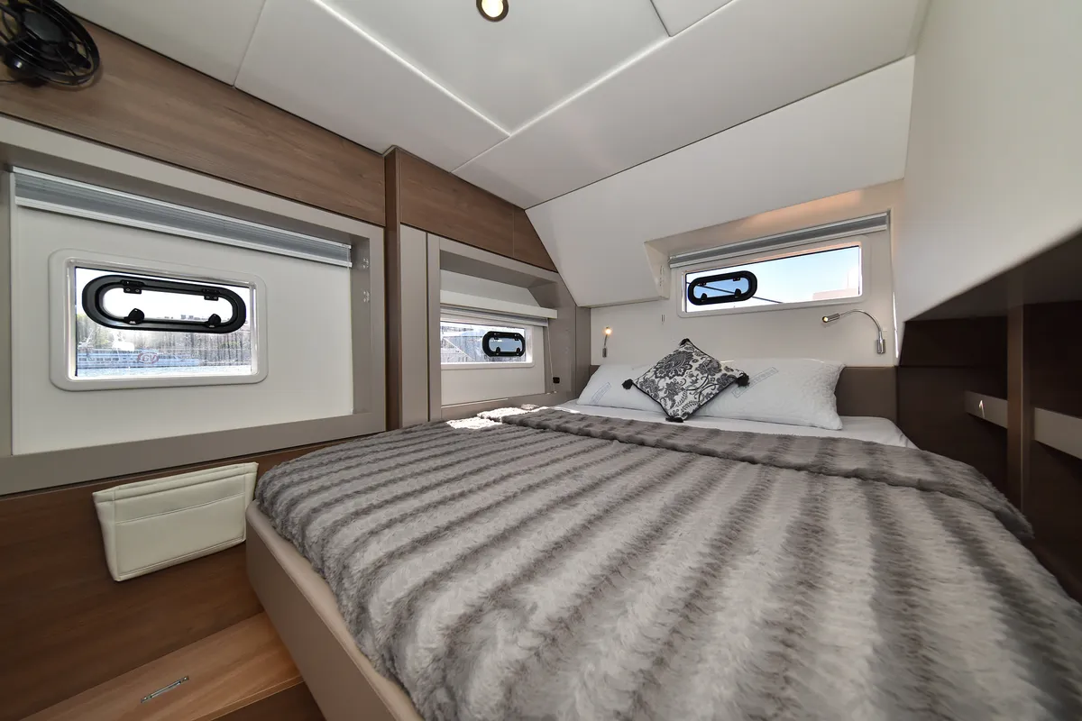 Cabin on DESTINY, a Bali 4.6 catamaran at Zadar, Croatia