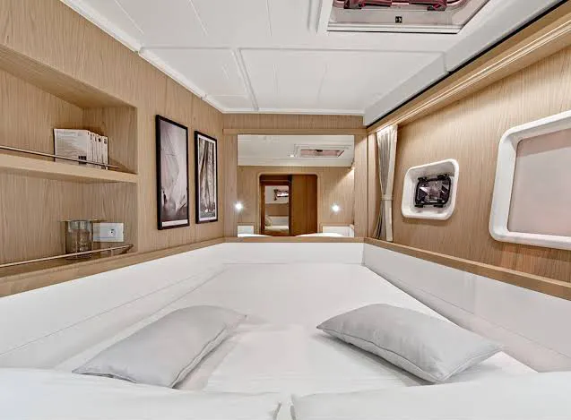 Cabin on Joy One, a Lagoon 39 catamaran at Fethiye, Turkey