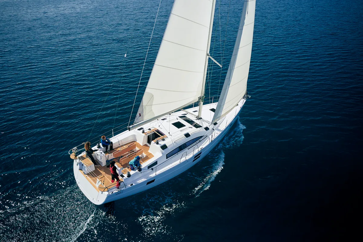 Exterior view of Elan Impression 50.1, a sailboat at Pirovac, Croatia