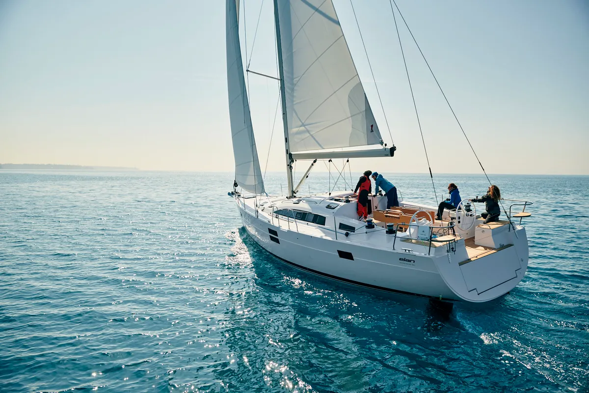 Exterior view of Elan Impression 50.1, a sailboat at Pirovac, Croatia
