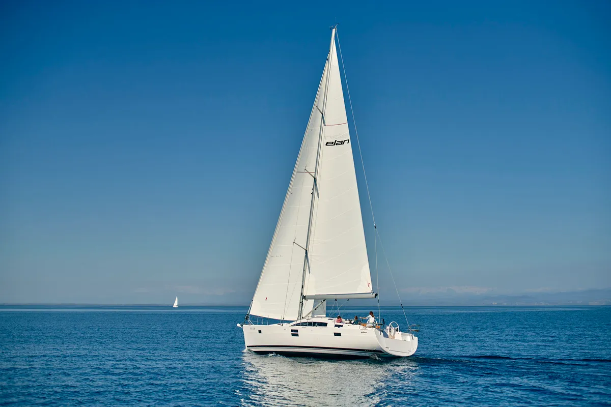Exterior view of Elan Impression 50.1, a sailboat at Pirovac, Croatia