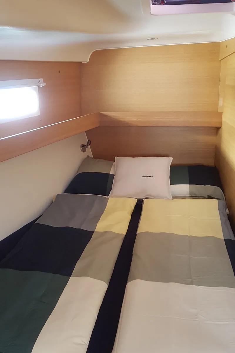 Cabin on Elan Impression 50.1, a sailboat at Pirovac, Croatia