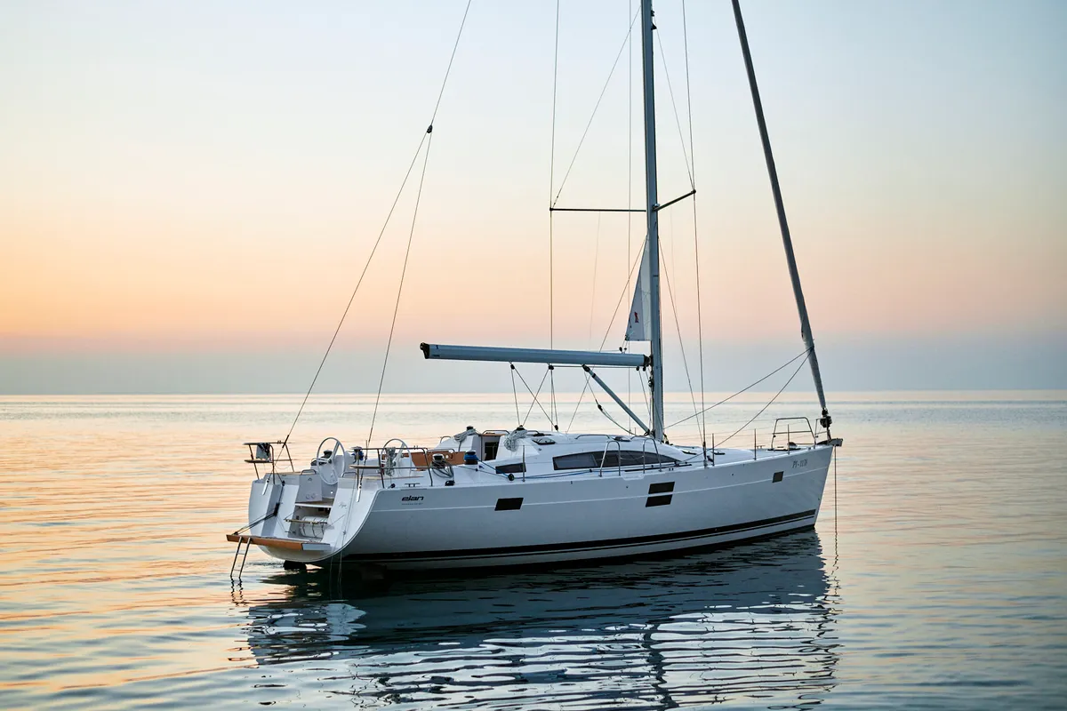 Exterior view of Elan Impression 50.1, a sailboat at Pirovac, Croatia