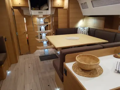 Salon of Elan Impression 50.1, a sailboat at Pirovac, Croatia