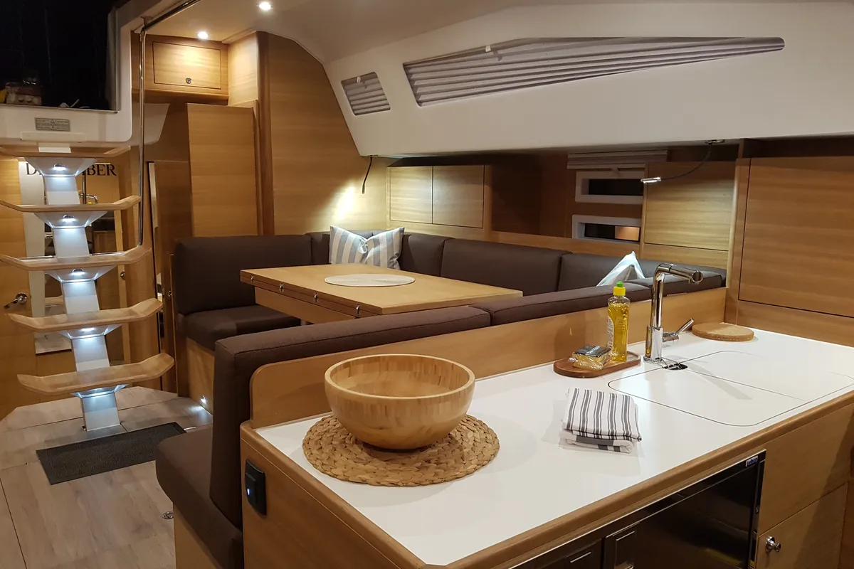 Galley of Elan Impression 50.1, a sailboat at Pirovac, Croatia