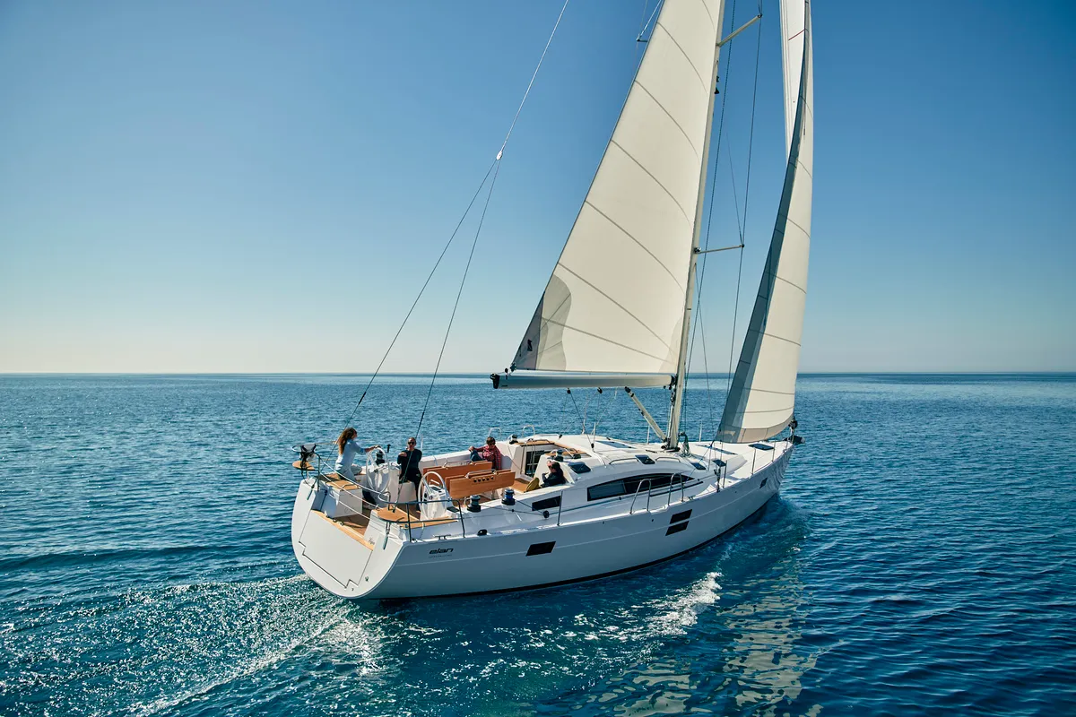 Exterior view of Elan Impression 50.1, a sailboat at Pirovac, Croatia