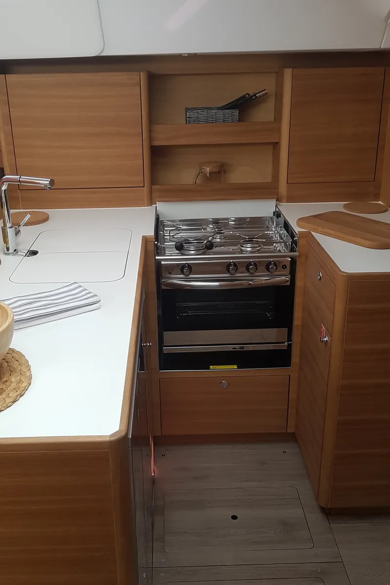 Galley of Elan Impression 50.1, a sailboat at Pirovac, Croatia